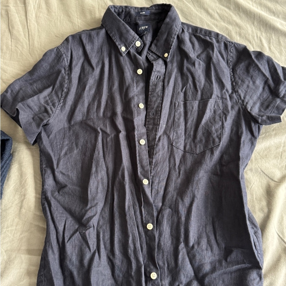 Jcrew Linen Button Down